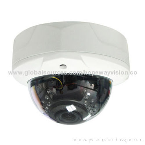720p IP Dome Camera, Vandal-proof, Fixed Lens ONVIF